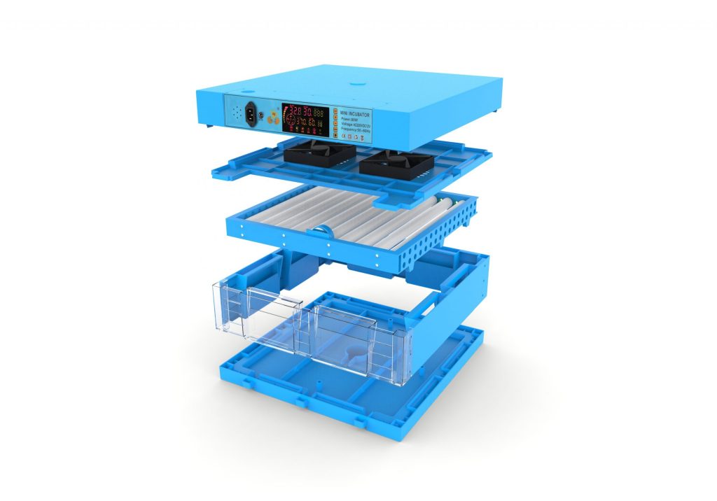 64 rollers automatic egg incubator with high hatching rate and digital LED display