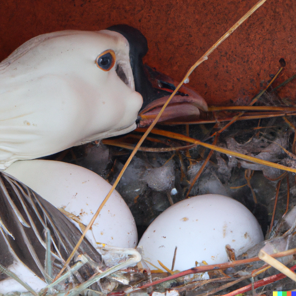 hatching goose eggs