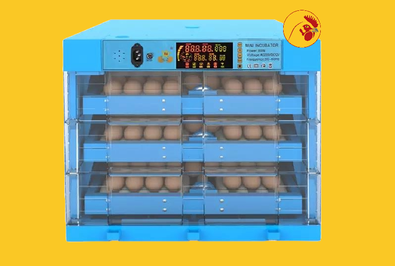 192 Eggs Fully Automatic Turning Hatcher Machine,Light Incubators for Hatching Chicken Duck Quail Turkey Eggs with Temperature Control and LED Candler Brooder