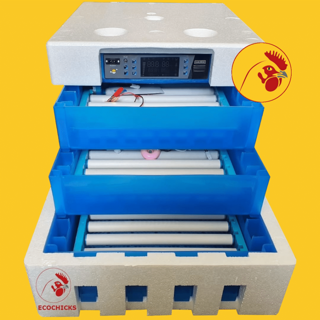 300 Eggs Automatic Temperature Humidity Monitoring and Auto Turning, for Hatching Chicken Duck Goose Quail Birds