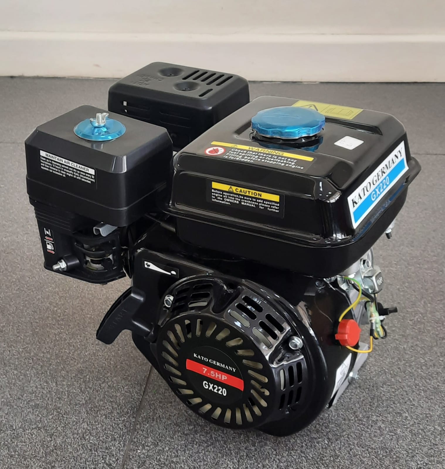 7.5hp Petrol Engine 4-Stroke Industrial Kato Germany