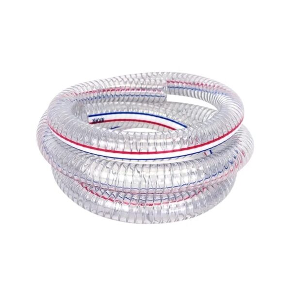 3" 30m Clear Steel Wire Braided PVC Hose